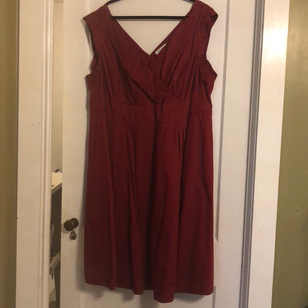 Size 4X emilyandfin burgundy cocktail dress